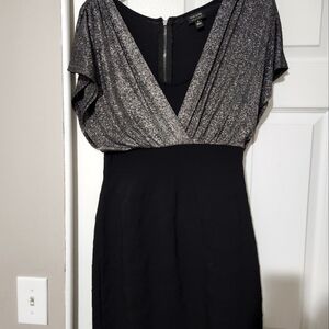 Nicole by Nicole Miller Women's Size 8 Black and Silver Party/Cocktail Dress